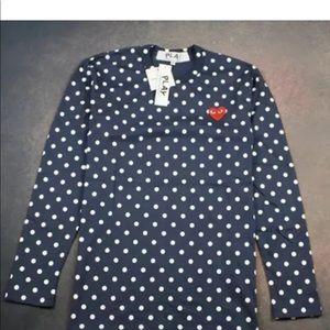 Comme des garçon blue long Sleeve shirt